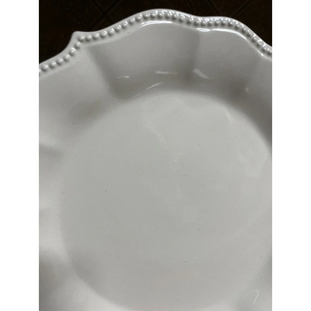 Pioneer Woman Paige Dinner Plate Linen White